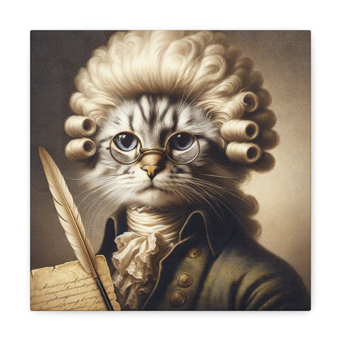 The Feline Philosopher - Canvas Print