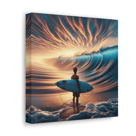 Embrace of the Surf's Symphony - Canvas Print