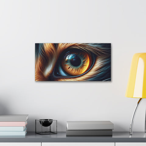 The Ember Gaze - Canvas Print