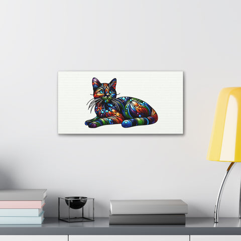 Chromatic Feline Fantasy - Canvas Print