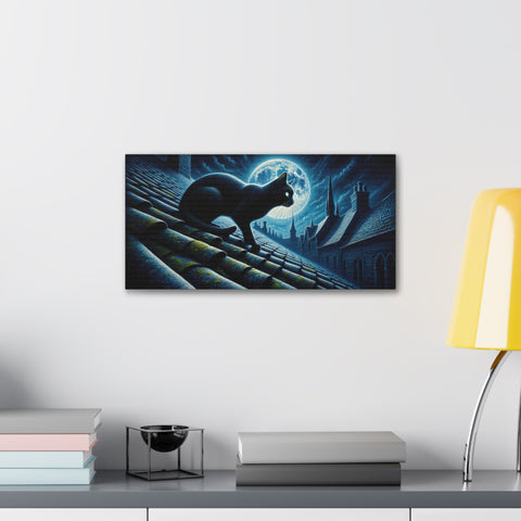 Mystic Midnight Prowler - Canvas Print