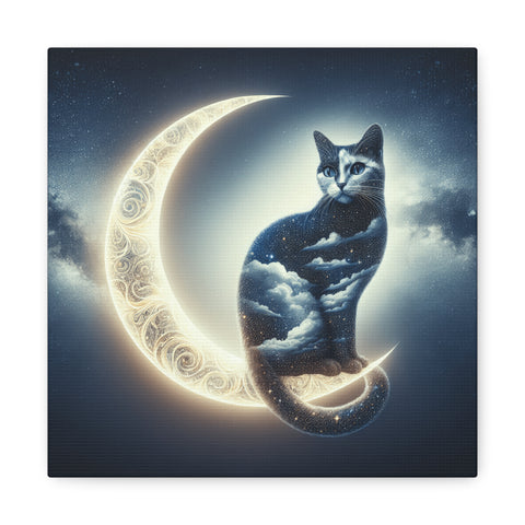 Celestial Whiskers - Canvas Print