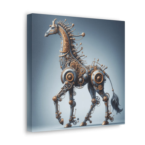 The Steampunk Stallion - Canvas Print