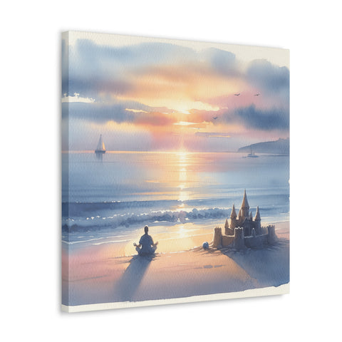 Twilight Turrets by the Tide - Canvas Print