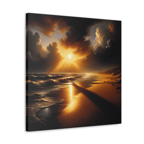 Radiance of the Coastal Eve - Canvas Print