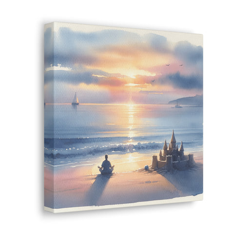 Twilight Turrets by the Tide - Canvas Print