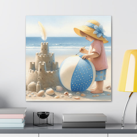 Seaside Architect: Crafting Fantasy - Canvas Print