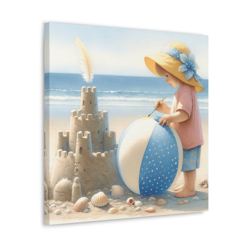 Seaside Architect: Crafting Fantasy - Canvas Print