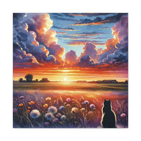 Twilight Whiskers - Canvas Print