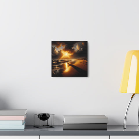 Radiance of the Coastal Eve - Canvas Print