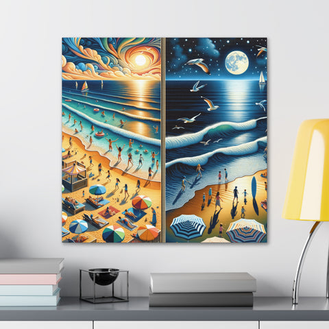 Duality of Day and Night - Canvas Print