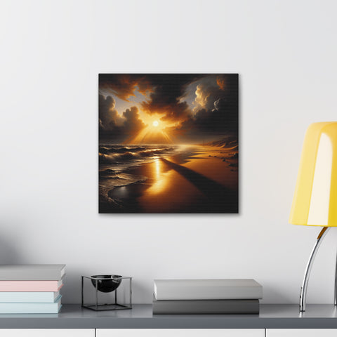 Radiance of the Coastal Eve - Canvas Print