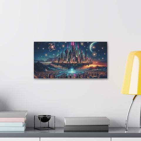 Celestial Metropolis: A Vision of Tomorrow - Canvas Print