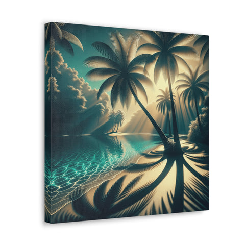 Serenity of the Twilight Palms - Canvas Print