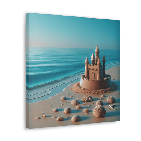 Sandcastle Dreams at Twilight - Canvas Print