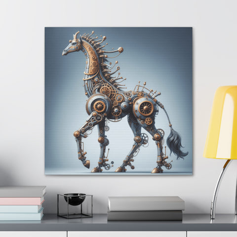 The Steampunk Stallion - Canvas Print