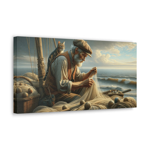 Whispers of the Sea: A Mariner's Tale - Canvas Print