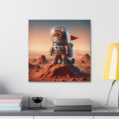 Whiskers on Mars - Canvas Print