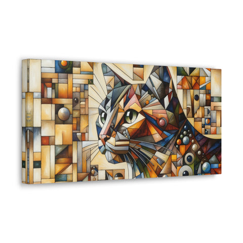 Geometric Whiskers - Canvas Print