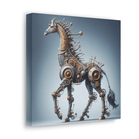 The Steampunk Stallion - Canvas Print