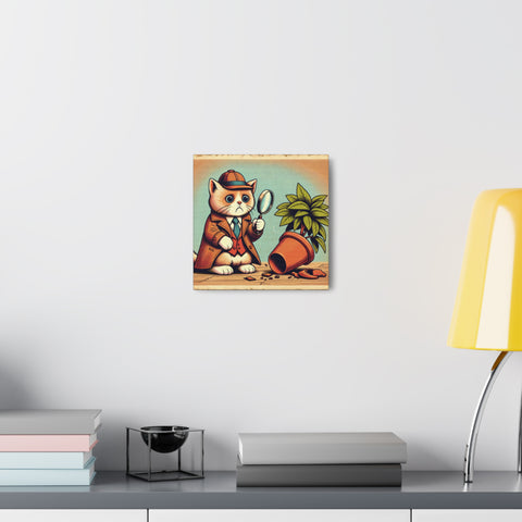 The Great Whisker Detective - Canvas Print