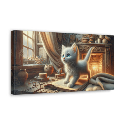 Whiskers in Wonderland - Canvas Print