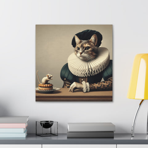 Whiskers and Waffles: A Noble Tale - Canvas Print