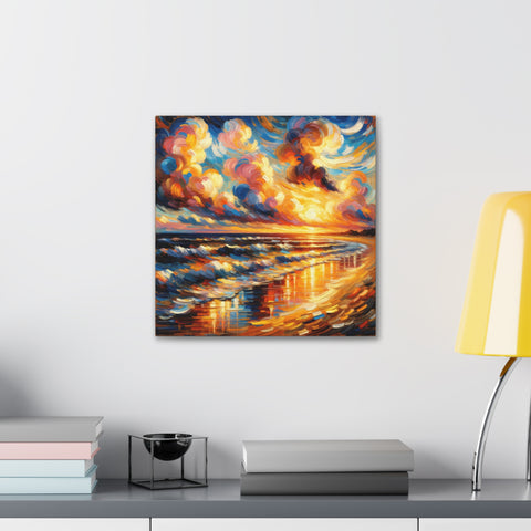 Whirling Skies at Sunset - Canvas Print