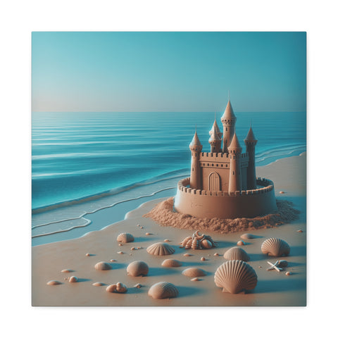 Sandcastle Dreams at Twilight - Canvas Print