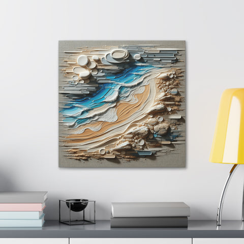 Serene Shores of Abstraction - Canvas Print