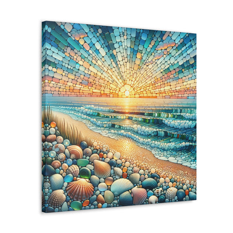 Mosaic Haven at Dawn - Canvas Print