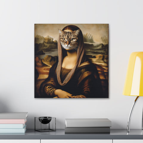 The Feline Mona Lisa - Canvas Print