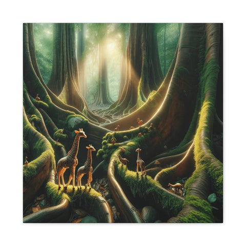 Whispers of the Sunlit Glade - Canvas Print