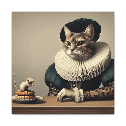Whiskers and Waffles: A Noble Tale - Canvas Print