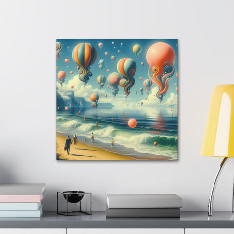 Whimsy on the Windswept Waves - Canvas Print