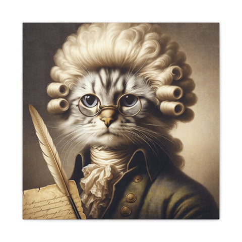 The Feline Philosopher - Canvas Print