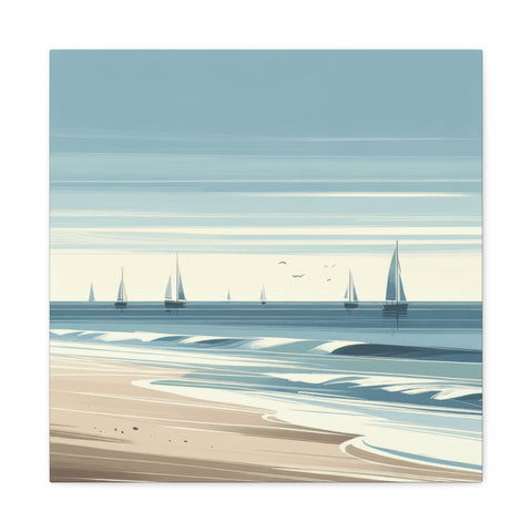 Serenity at Sea's Horizon - Canvas Print