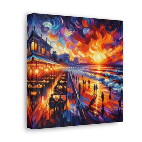 Whirls of Sundown Serenade - Canvas Print