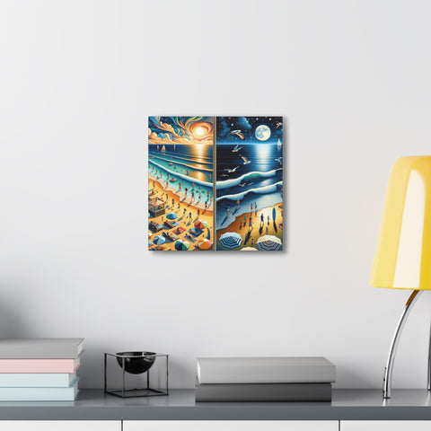 Duality of Day and Night - Canvas Print
