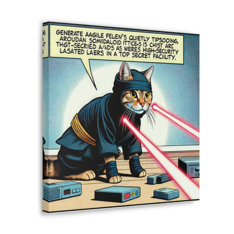 Whisker Wars: The Feline Frontier - Canvas Print