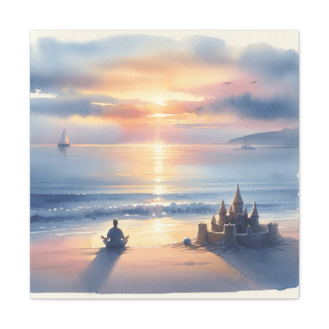 Twilight Turrets by the Tide - Canvas Print