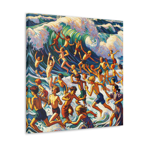 The Aquatic Tapestry of Youth - Canvas Print