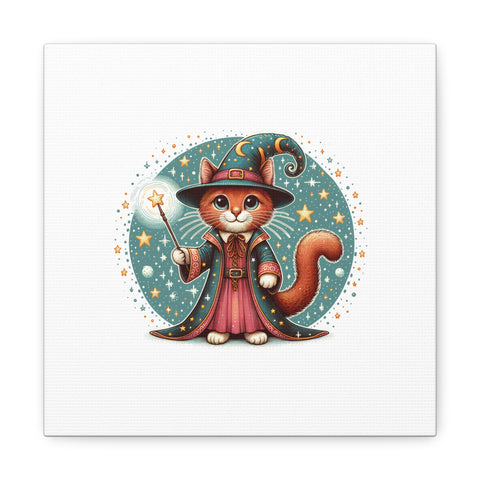 Mystical Whiskers and Stardust Tricks - Canvas Print