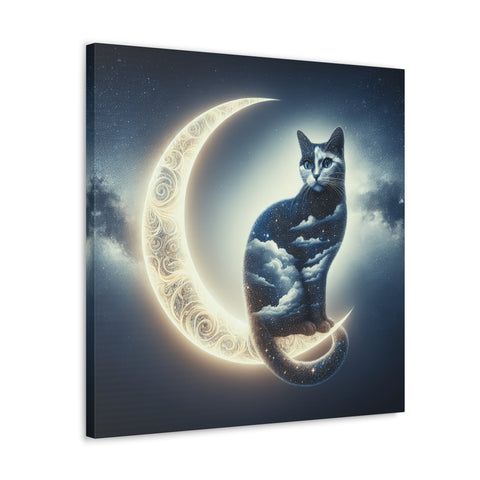 Celestial Whiskers - Canvas Print