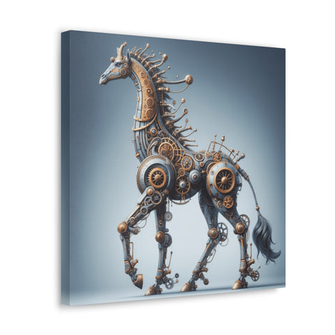 The Steampunk Stallion - Canvas Print