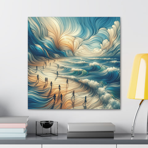 Serenade of the Swirling Surf - Canvas Print