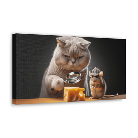 Whiskered Inquiry - Canvas Print