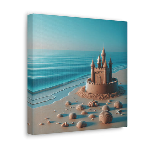 Sandcastle Dreams at Twilight - Canvas Print