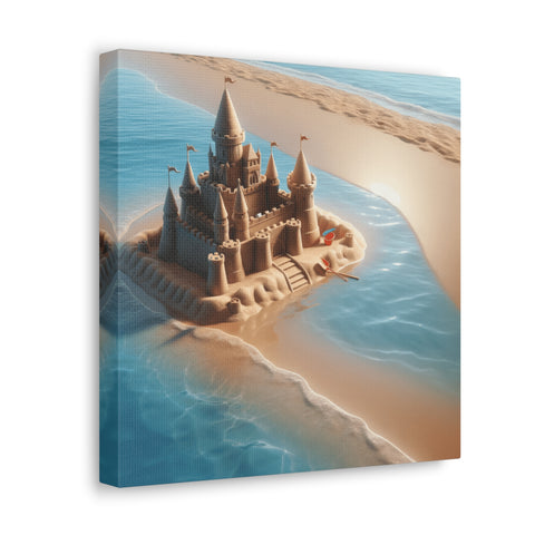 Majestic Sandscape Fortress - Canvas Print