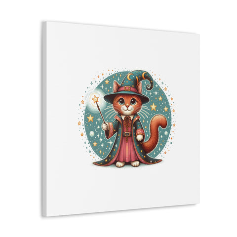 Mystical Whiskers and Stardust Tricks - Canvas Print